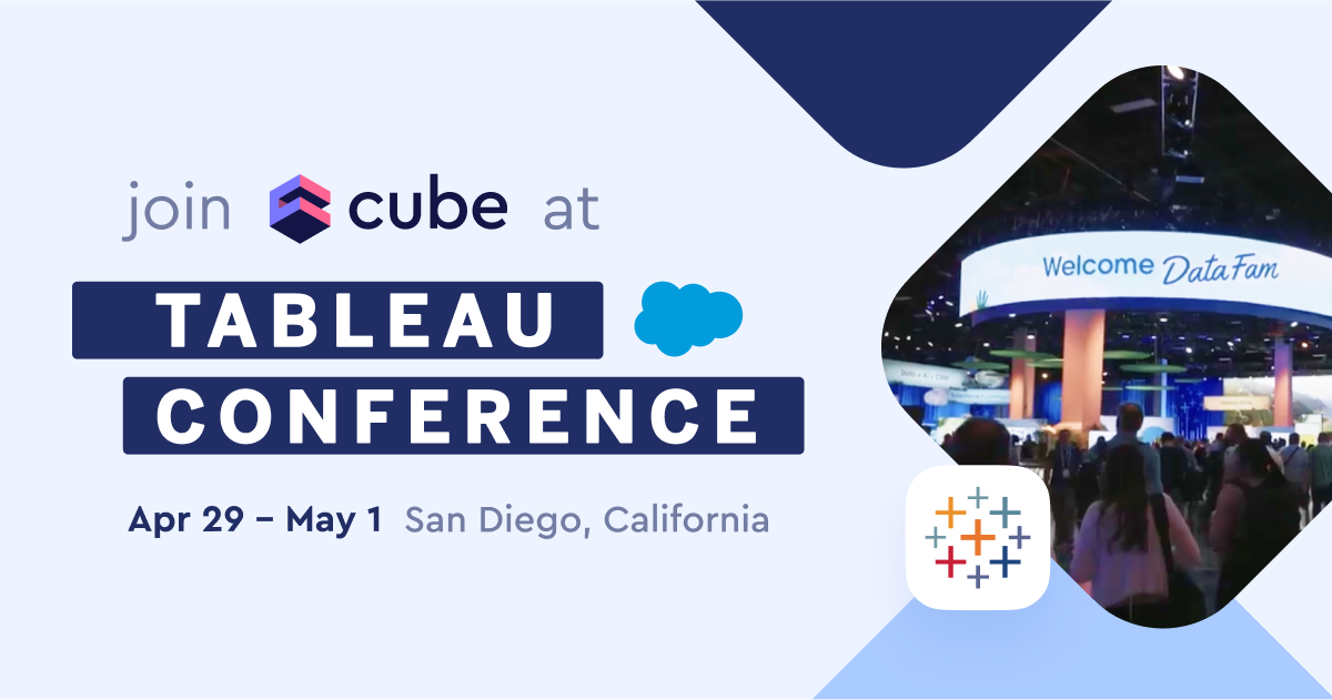 Meet with Cube at Tableau Conference